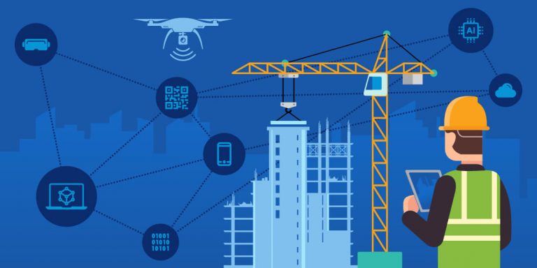 ilustrasi adanya inovasi digital dalam dunia konstruksi