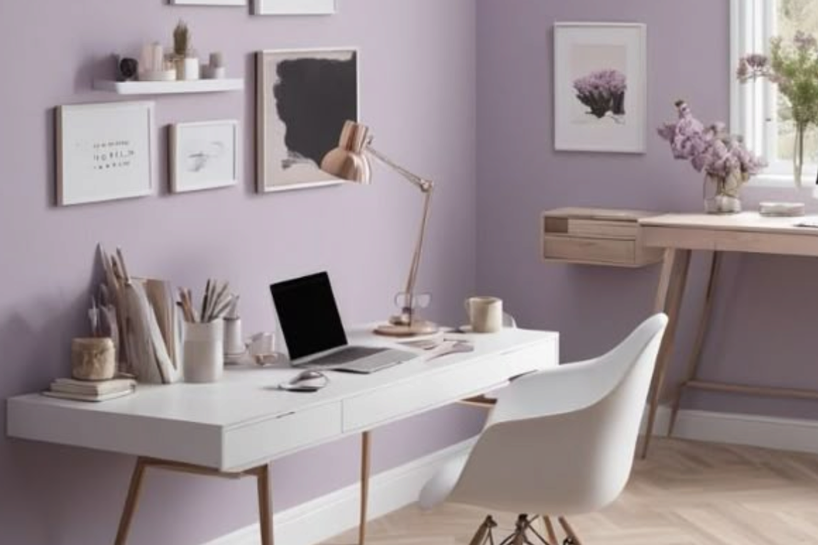 warna cat rumah yang unik lilac atau ungu pastel