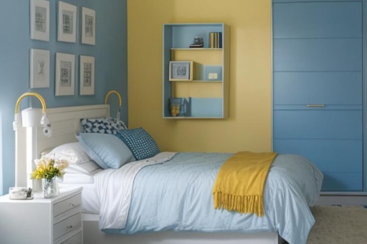 warna cat rumah soft blue buat kamar